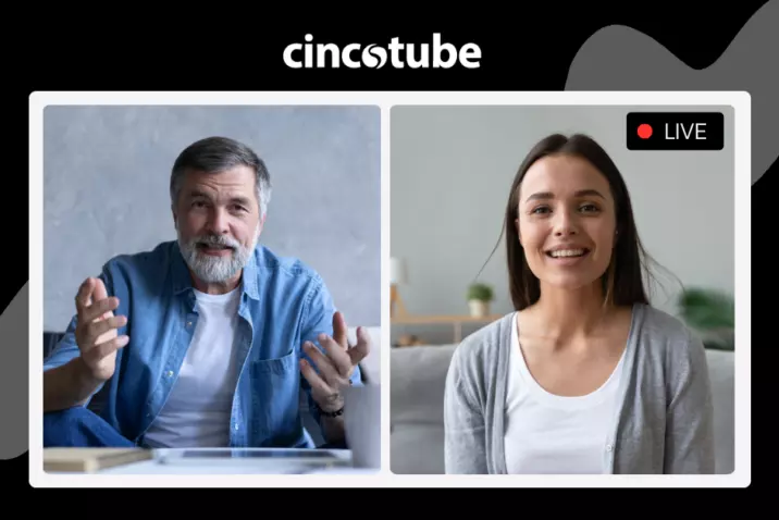 An image of a live stream event on CincoTube